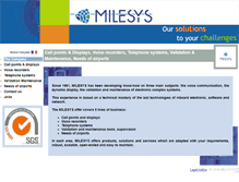 Tablet Screenshot of milesys.fr